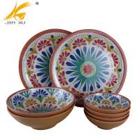 100% melamine 12pcs dinnerware set wholesale A5 high quality new design tableware set