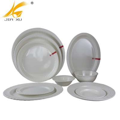 white melamine dinner plate wholesale food grade melamine bowl and tray