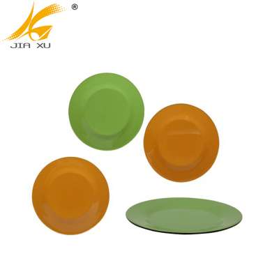 8pcs 10" melamine colored plate set wholesale dinner tableware