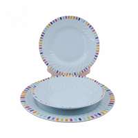 Embossed Germany Style Dinner set 18pcs modern design dinnerware set,Dinner set  with design