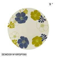 Sebest Factory  high fancy quality fashion large food melamine fine dinner home plate melamine tableware