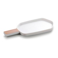 new design reusable white restaurant tableware melamine tray