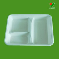 eco-friendly disposable paper tableware fast food tray