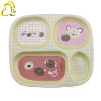 Cartoon Picture Children's Tableware Portable Kids Travel Tray Set