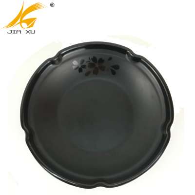 melamine Japanese design black line deep plate