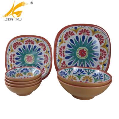 100% melamine dinnerware set wholesale A5 high quality new design tableware set