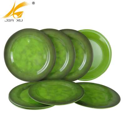 8pcs 100% melamine plate wholesale A5 high quality  two-tone melamine dinnerware set