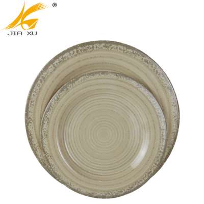 100% melamine two-tone plate A5 high quality melamine plate wholesale